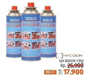 Promo Harga HICOOK Tabung Gas (Gas Cartridge) 230 gr - LotteMart