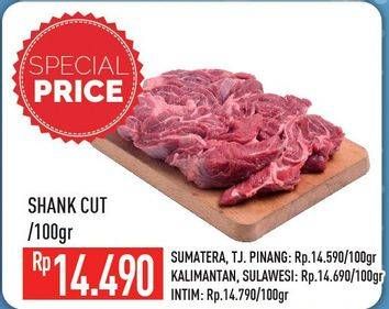 Promo Harga Daging Sengkel (Shankle) per 100 gr - Hypermart