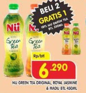 Promo Harga NU Green Tea Honey, Original, Royal Jasmine Rock Sugar 450 ml - Superindo