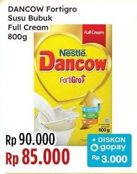 Promo Harga Dancow FortiGro Susu Bubuk Full Cream 800 gr - Indomaret