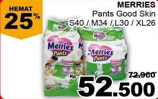 Promo Harga Merries Pants Good Skin S40, M34, L30, XL26  - Giant