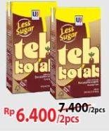 Promo Harga ULTRA Teh Kotak Less Sugar, Lemon, Blackcurrant 300 ml - Alfamart