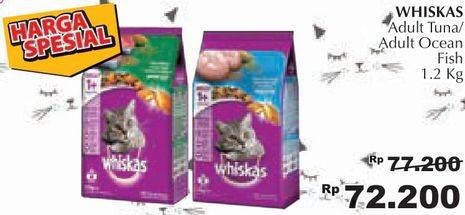 Promo Harga Whiskas Adult Cat Food 1.2kg  - Giant