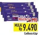 Promo Harga Cadbury Dairy Milk 62 gr - Hypermart