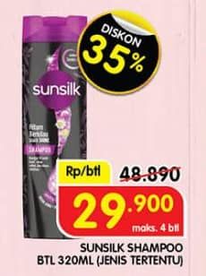 Promo Harga Sunsilk Shampoo 320 ml - Superindo