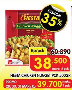 Promo Harga FIESTA Naget Chicken Nugget 500 gr - Superindo