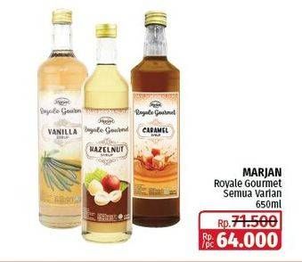 Promo Harga Marjan Royale Gourmet All Variants 650 ml - Lotte Grosir