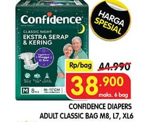 Confidence Adult Classic Night Ekstra Serap & Kering