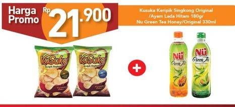Promo Harga Kusuka + Nu Green Tea  - Carrefour