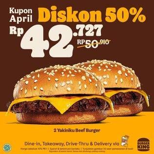 Promo Harga BURGER KING Yakiniku Beef Burger  - Burger King