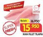 Promo Harga Ikan Fillet Tilapia per 100 gr - Superindo