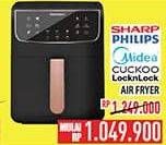 Promo Harga Sharp/Philips/Midea/Cuckoo/LocknLock Air Fryer  - Hypermart