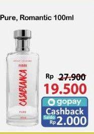 Promo Harga Casablanca Spray Cologne Glass Femme Pure, Femme Romantic 100 ml - Alfamart