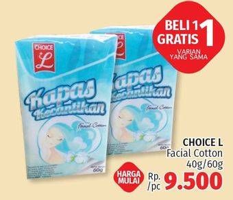 Promo Harga Facial Cotton 40/60g  - LotteMart