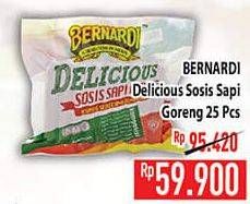 Promo Harga BERNARDI Delicious Sosis Sapi Goreng 25 pcs - Hypermart