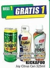 Promo Harga YEOS Grass Jelly Drink With Honey; Soyrich 250 mL/ KICKAPOO Joy Citrus 325 mL  - Hari Hari