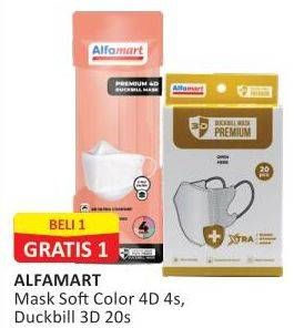 Promo Harga ALFAMART Masker Premium 4D, Duckbill 3D 20 pcs - Alfamart