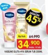 Promo Harga Vaseline Healthy Bright Gluta-Hya Lotion All Variants 200 ml - Superindo