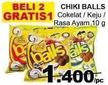 Promo Harga CHIKI BALLS Chicken Snack Coklat, Keju, Kaldu Ayam 10 gr - Giant