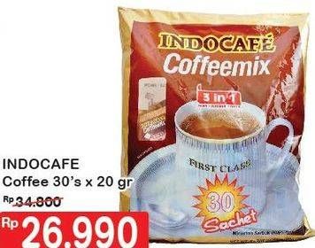 Promo Harga Indocafe Coffeemix per 30 sachet 20 gr - Hypermart