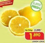 Promo Harga Lemon Lokal per 100 gr - Superindo