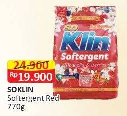 Promo Harga So Klin Softergent Cheerful Red 770 gr - Alfamart