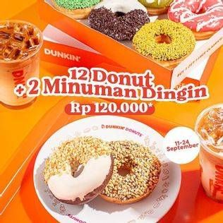 Promo Harga 12 Donut + 2 Minuman Dingin  - Dunkin Donuts