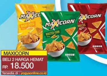 Promo Harga MAXICORN Snack Barbecue, Roasted Corn, Nacho Cheese 150 gr - Yogya
