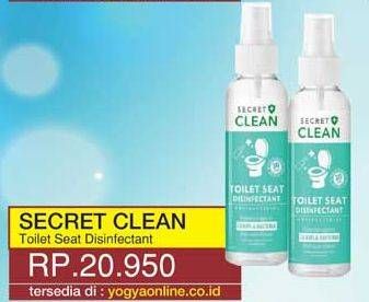 Promo Harga SECRET CLEAN Toilet Seat Sanitizer All Variants 100 ml - Yogya
