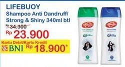 Promo Harga LIFEBUOY Shampoo Strong Shiny 340 ml - Indomaret