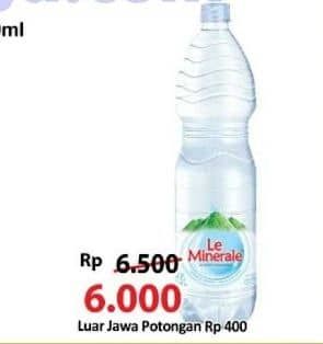 Promo Harga Le Minerale Air Mineral 1500 ml - Alfamart