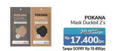 Promo Harga POKANA Face Mask Duckbill Medical Mask 2 pcs - Alfamidi