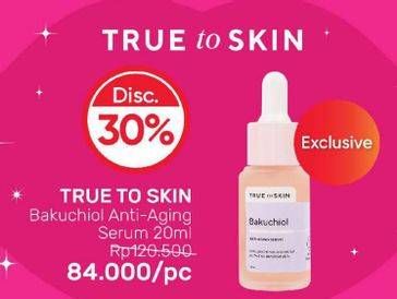 Promo Harga TRUE TO SKIN Bakuchiol Anti-aging Serum 20 ml - Guardian