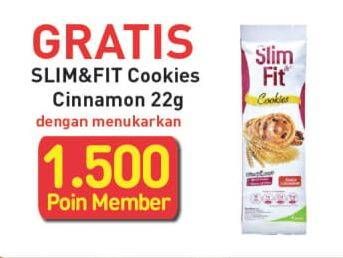 Promo Harga SLIM & FIT Cookies Raisin Cinamon 22 gr - Alfamart