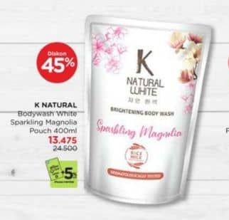 Promo Harga K Natural White Body Wash Sparkling Magnolia 450 ml - Watsons