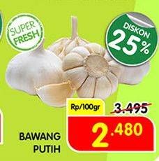 Promo Harga Bawang Putih per 100 gr - Superindo