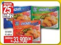 Promo Harga SO GOOD Chicken Nugget All Variants 400 gr - Hypermart