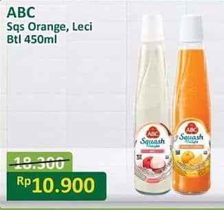 Promo Harga ABC Syrup Squash Delight Jeruk Florida, Leci 460 ml - Alfamart