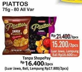 Promo Harga PIATTOS Snack Kentang All Variants per 2 pouch - Alfamart
