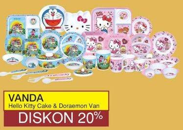 Promo Harga VANDA Melamine Seri Doraemon/Piring Makan Melamine  - Yogya