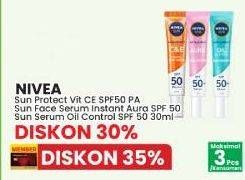Nivea Sun Face Serum Protect & White SPF 50+/Nivea Sun Extra Protect C&E