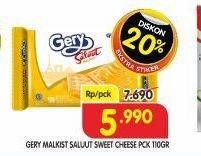 Promo Harga GERY Malkist Saluut Sweet Cheese 105 gr - Superindo