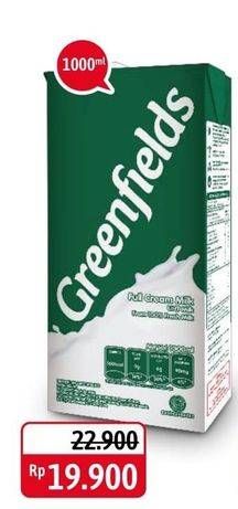 Promo Harga GREENFIELDS Fresh Milk Full Cream 1000 ml - Alfamidi