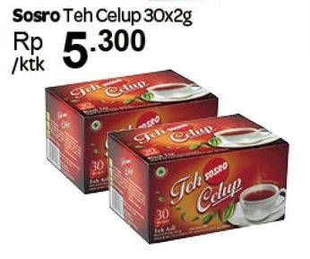Promo Harga Sosro Teh Celup per 30 pcs 2 gr - Carrefour