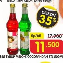 Promo Harga 365 Syrup Melon, Cocopandan 500 ml - Superindo