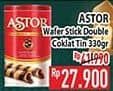 Promo Harga Astor Wafer Roll Double Chocolate 330 gr - Hypermart