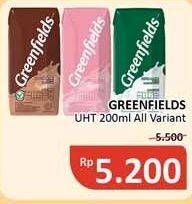 Promo Harga GREENFIELDS UHT All Variants 200 ml - Alfamidi