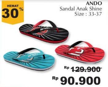 Promo Harga ANDO Sandal Shine  - Giant