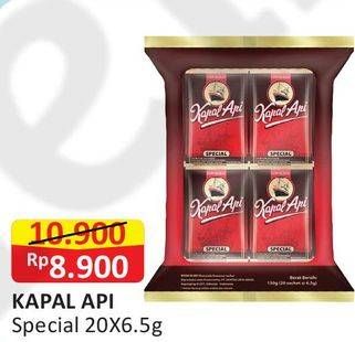 Promo Harga Kapal Api Kopi Bubuk Special per 20 sachet 6 gr - Alfamart