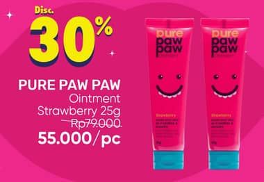 Promo Harga Pure Paw Paw Ointment Strawberry 25 gr - Guardian